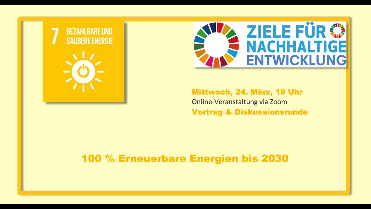 100 % Erneuerbare Energien bis 2030