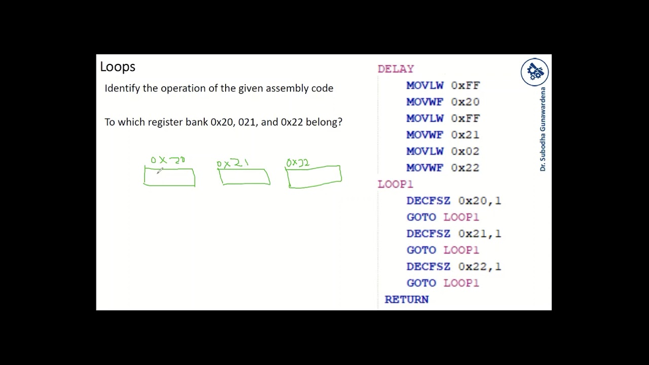 Writing a Simple Assembly Program with a Delay Using MPLABX