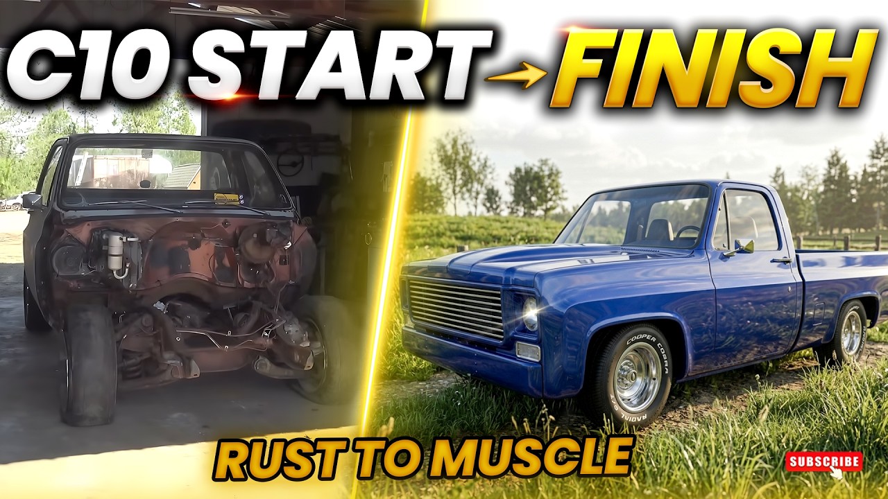 Custom Classic Chevy C10 Muscle Truck Build  -  Start To Finish