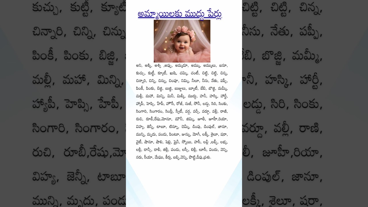 Charming Baby Girl Names