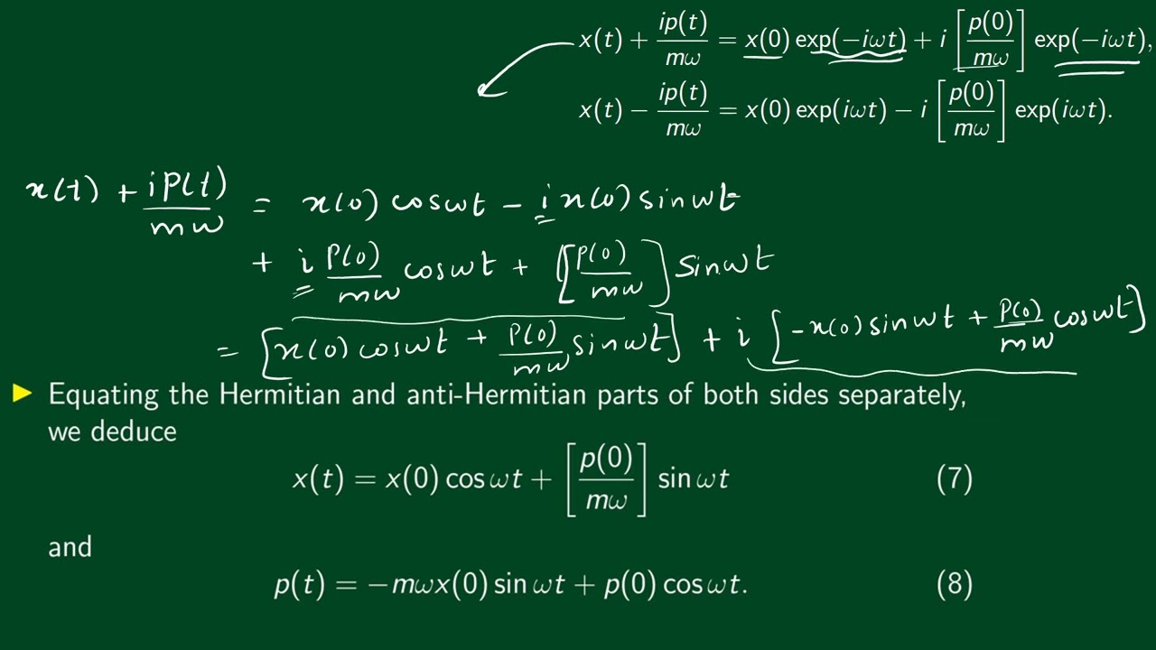 2.16 Time development of the Harmonic Oscillator