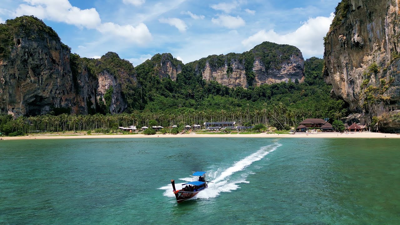 Railay Beach / Krabi (Thailand) - Drone 4K footage
