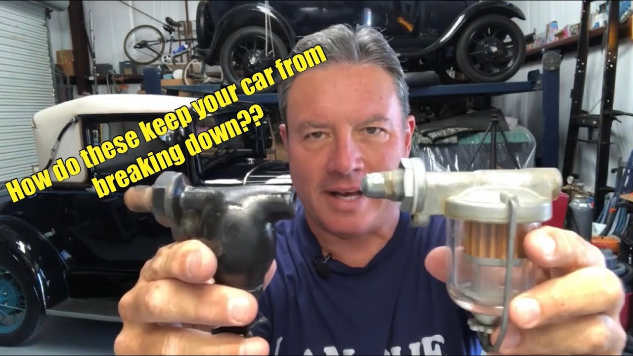Ford Model A fuel system- NO fuel pump required!!  Ford Model A Fuel Filters and why they're special