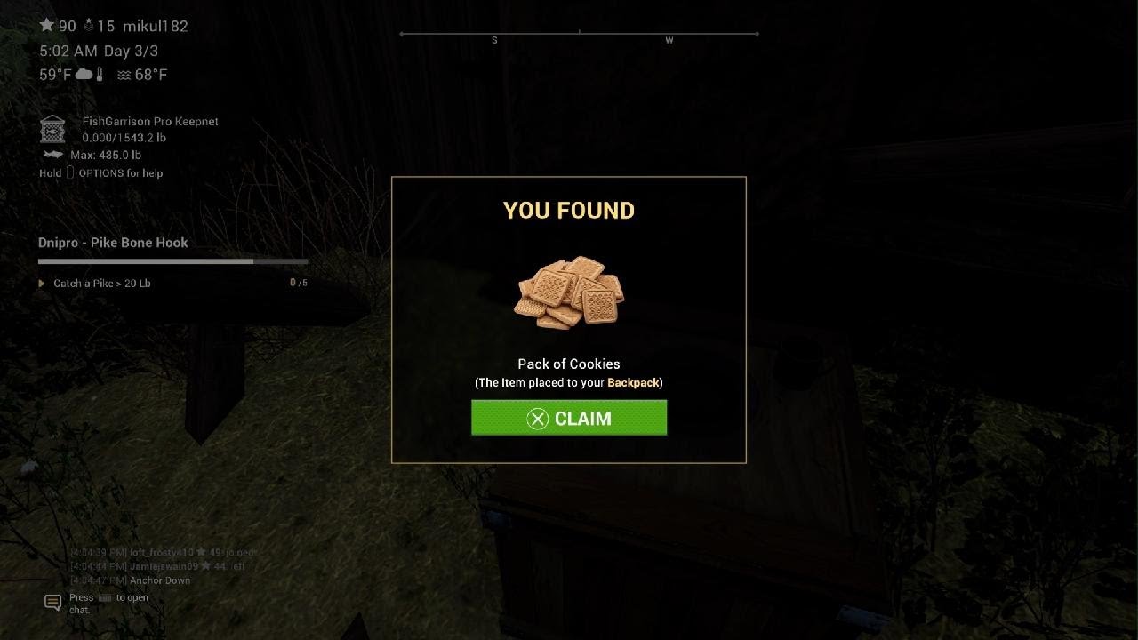 Fishing Planet - Find the pack of cookies - Dnipro River