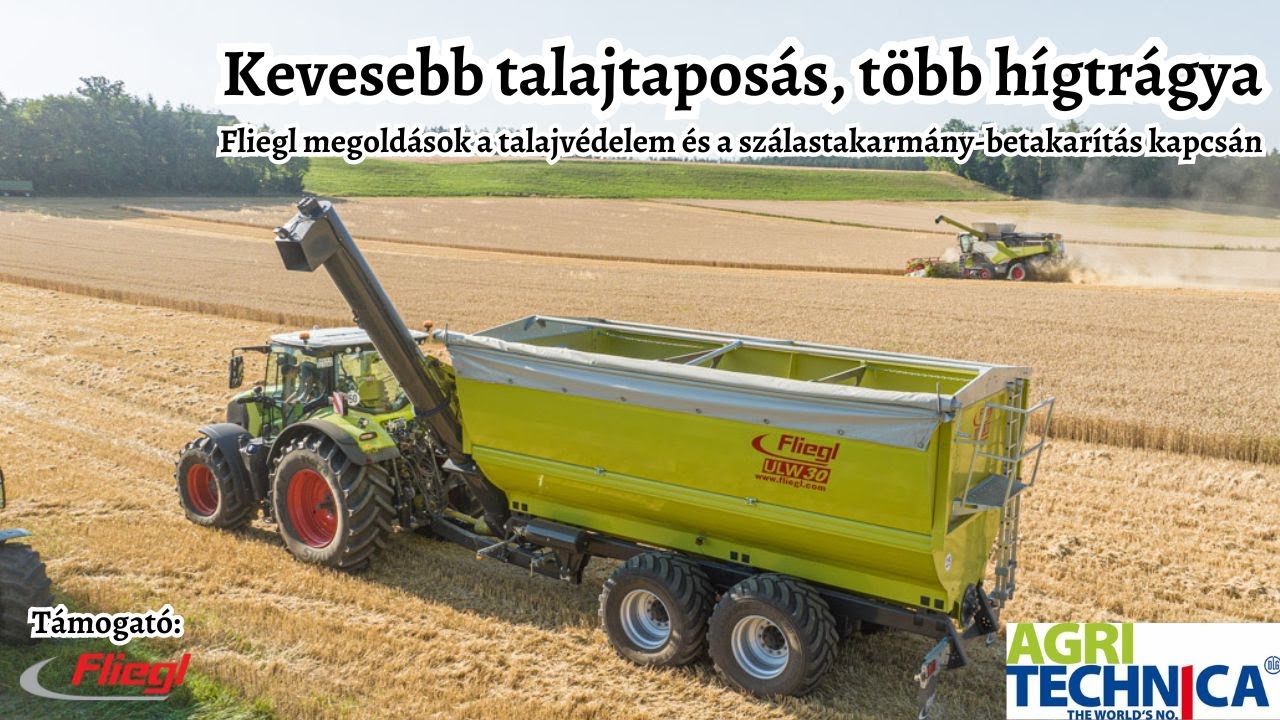 Minden kombájn megérdemel egy átrakókocsit - és minden talaj is (Fliegl innovációk az Agritechnicán)