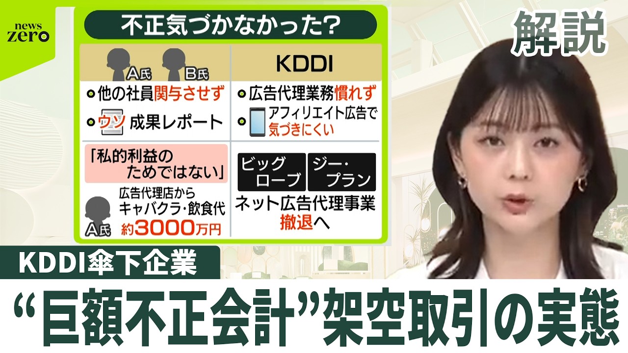 【動画解説】KDDI傘下企業、ネット広告代理事業で&ldquo;巨額不正会計&rdquo;架空取引の実態