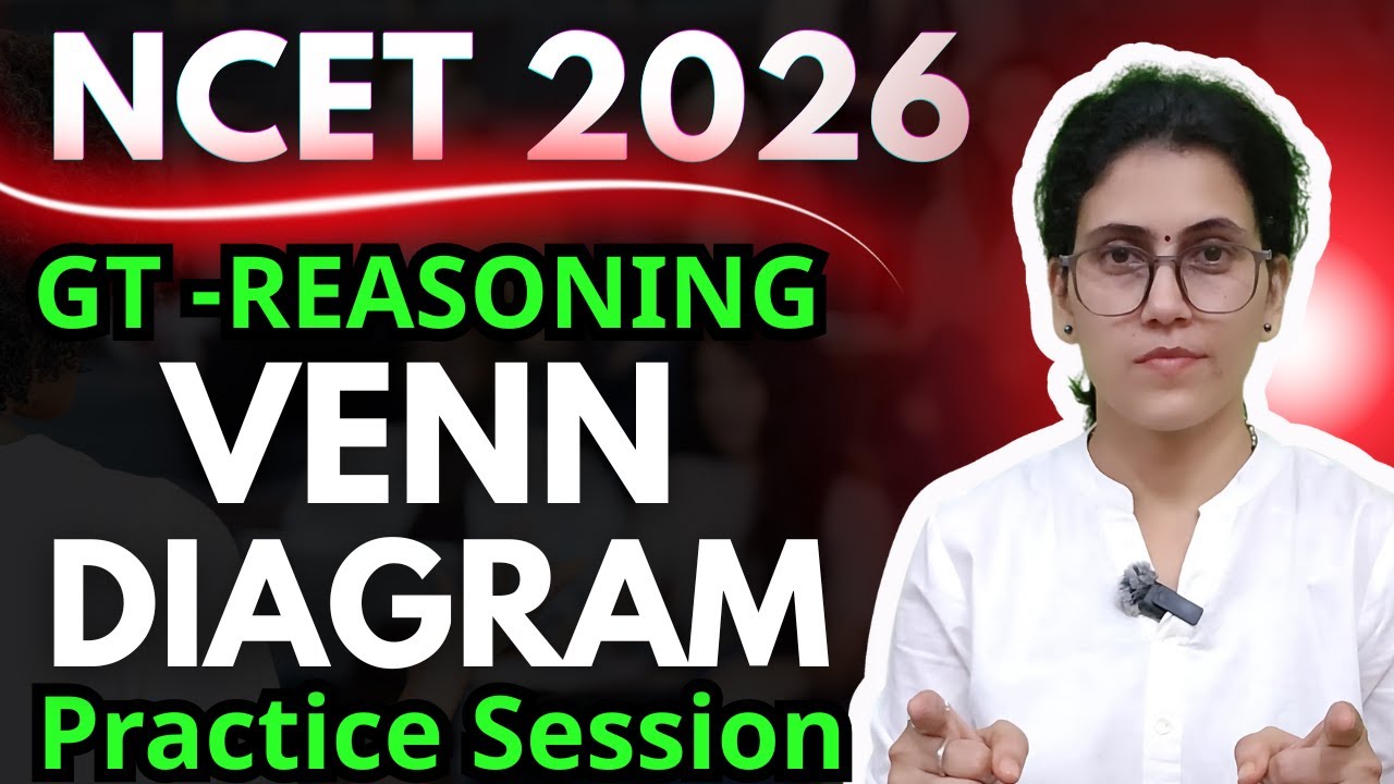 NCET 2026  General Test Venn Diagram Practice Session |  | ITEP B.ED. ADMISSION #ncet2026 #ncet