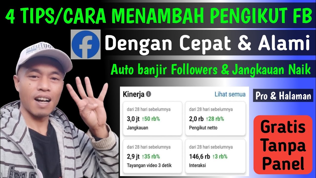 4 Tips Menambah Pengikut Facebook Dengan Cepat || Cara Menambah Followers FB Pro & Halaman