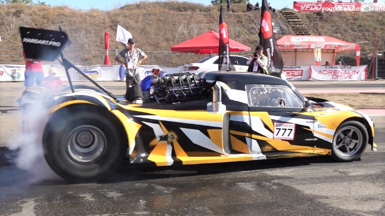 1500 HP ZAZ GTR vs Mercedes AMG E63s - Drag Race and Epic Burnouts