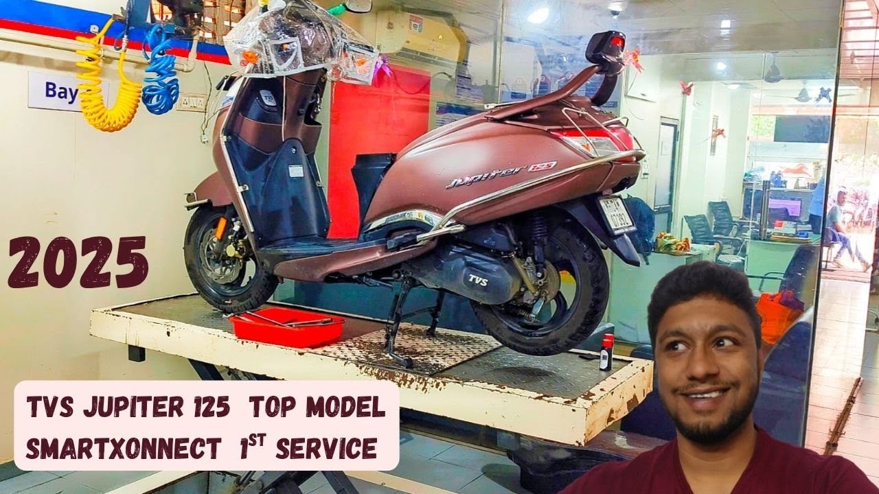 Tvs Jupiter 125cc Smartxonnect 1st Service 🛠️♥️ | Start To End Total Service Information 