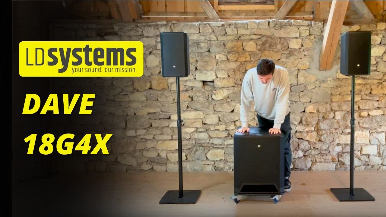 TEST SON DAVE 18 G4X - LD Systems (Sono pour 200 personnes)
