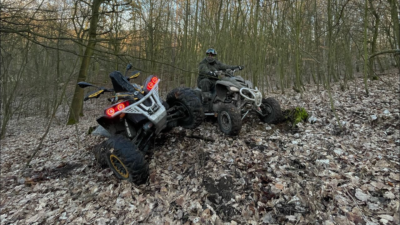 ⛔️Polet s kámošem Yamaha Raptor 700 a Can am renegade 1000 g2 potkali jsme bachyni 😂