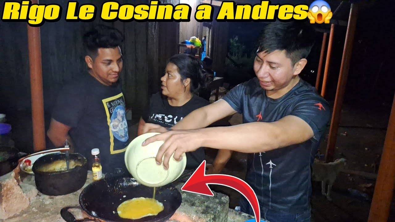 Rigo Le Cosina a Andres😊Rosi Se Sorprende Ver Que Andres😱