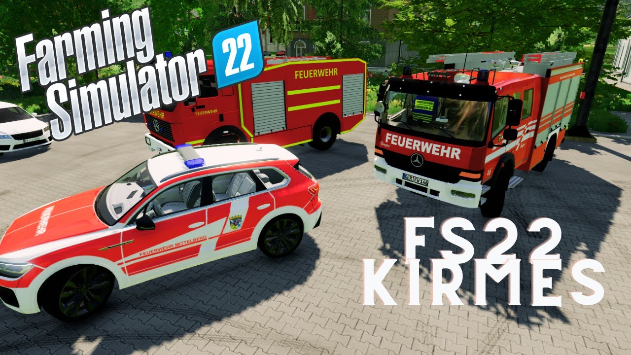 FS22 Das gro0e Feuerwehr Fest mit Einsatz  #fs22 #kirmes #feuerwehr