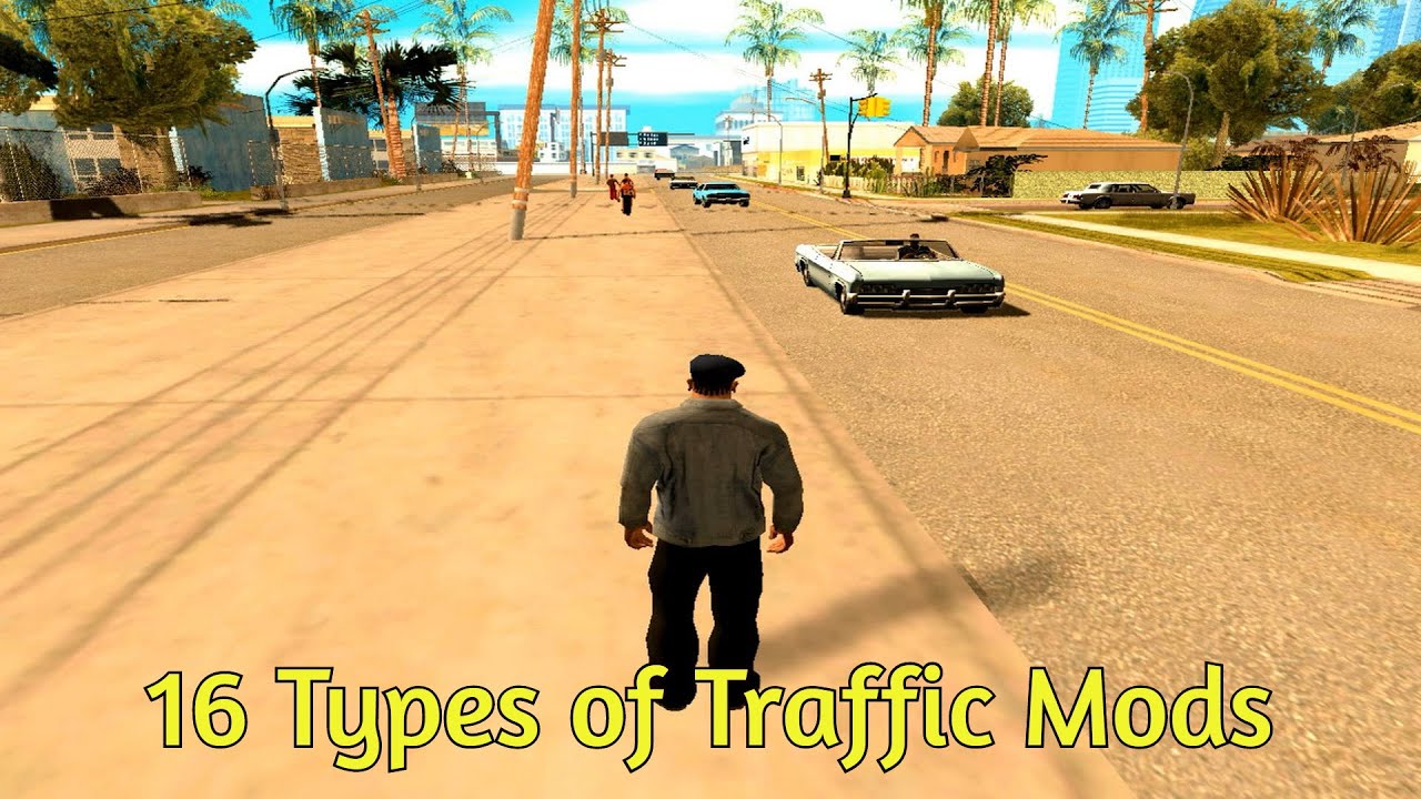 GTA San Andreas - 16 Types of Traffic Mods
