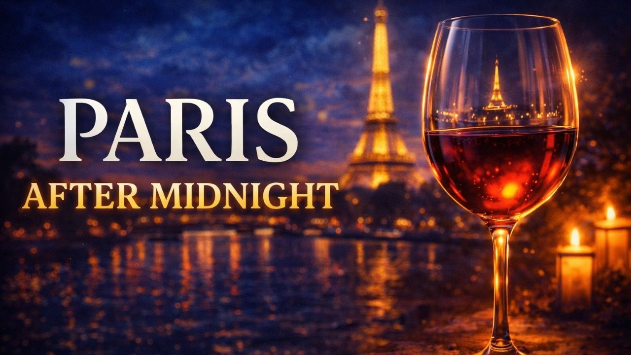 🗼𝗣𝗔𝗥𝗜𝗦 𝗔𝗙𝗧𝗘𝗥 𝗠𝗜𝗗𝗡𝗜𝗚𝗛𝗧 at the Louvre — Romantic Wine Lounge Music | Candlelight Elegance