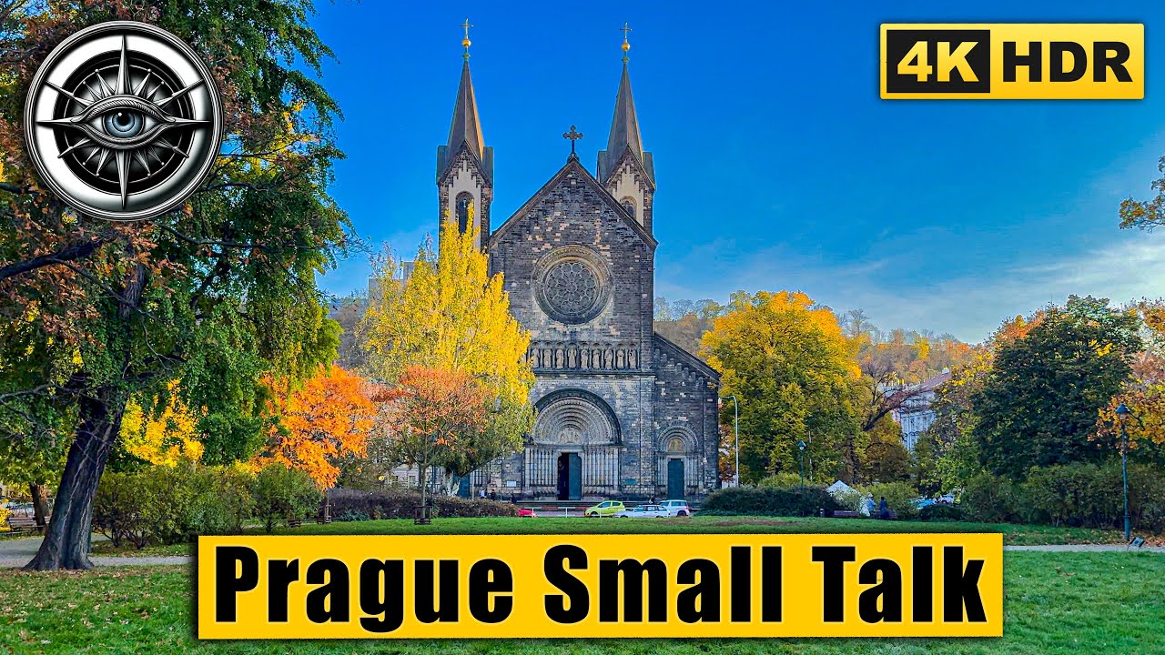 Small Talk in Prague | Relaxing Karlín Evening Walk to Masaryk Station 4K HDR 🇨🇿 ASMR