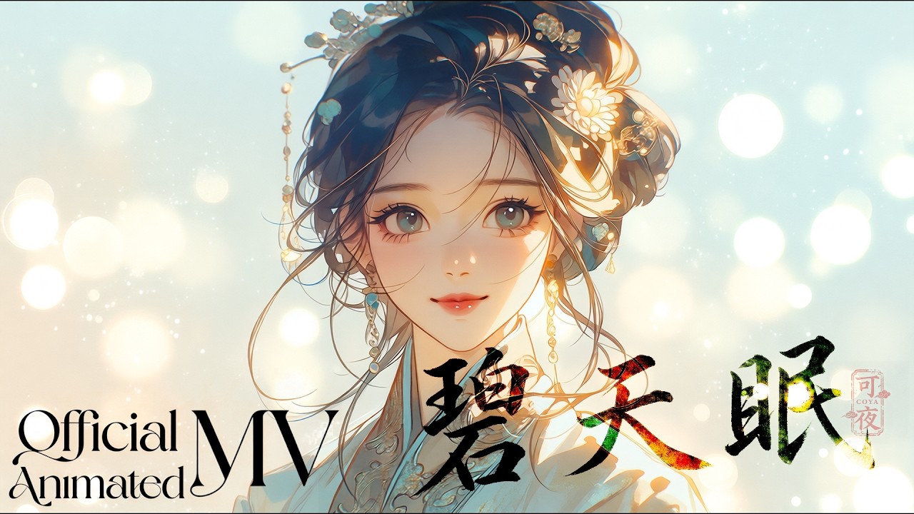 空靈系🕊️《碧天眠》 Official Animated MV｜洗滌心靈的聽雨禪意單曲 ✨ #coya可夜 #lyricsvideo #oiioii #OfficiaMV