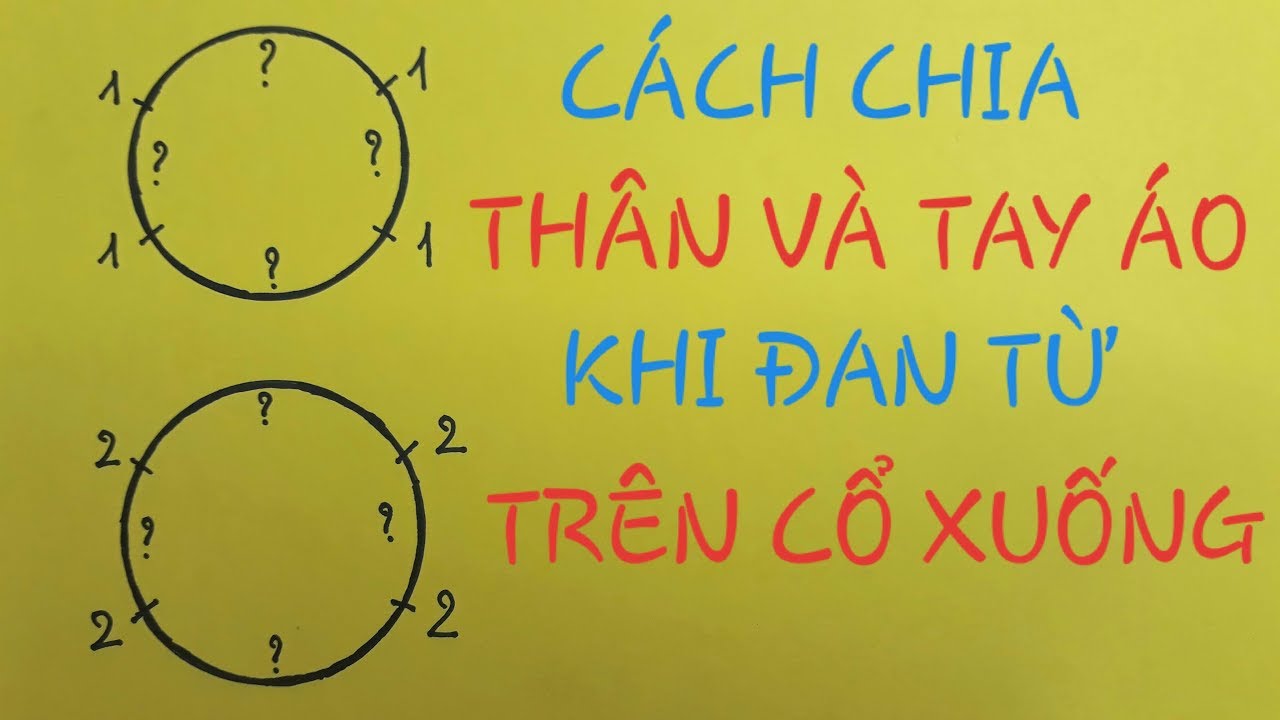 Cách Chia Thân Áo Và Vai Áo Khi Đan Từ Trên Cổ xuống. Cách Tự Đan Áo Theo Số Đo Thực Tế