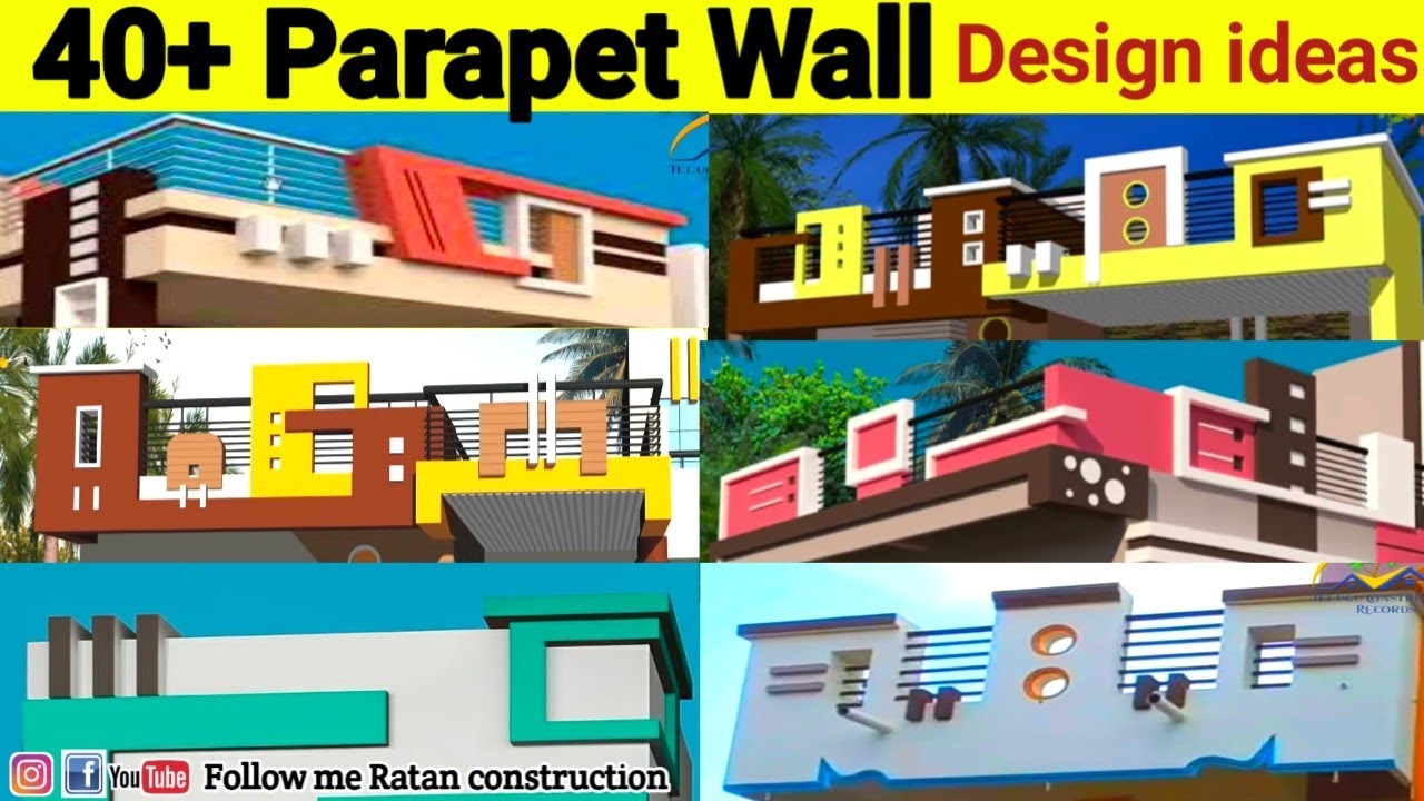 40+ Parapet Wall Design Ideas || Modern Parapet Railing Design