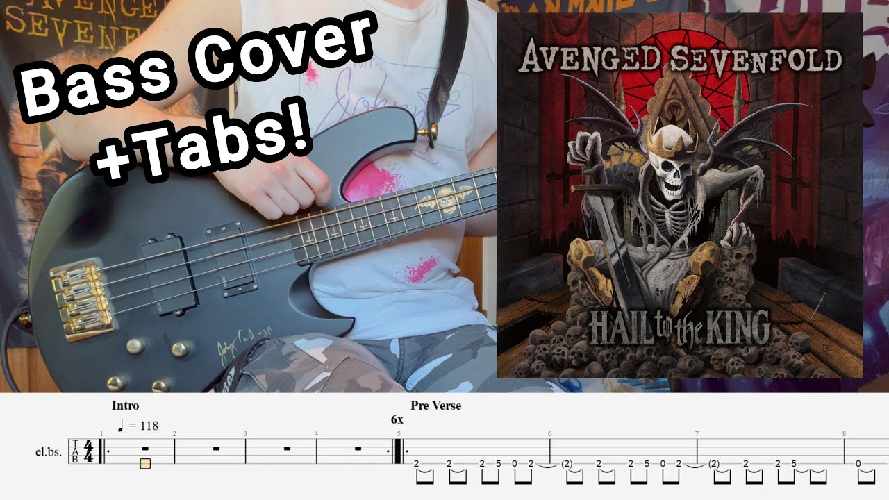 Hail to the King - Avenged Sevenfold -  Bass Cover (OLD VERSION)