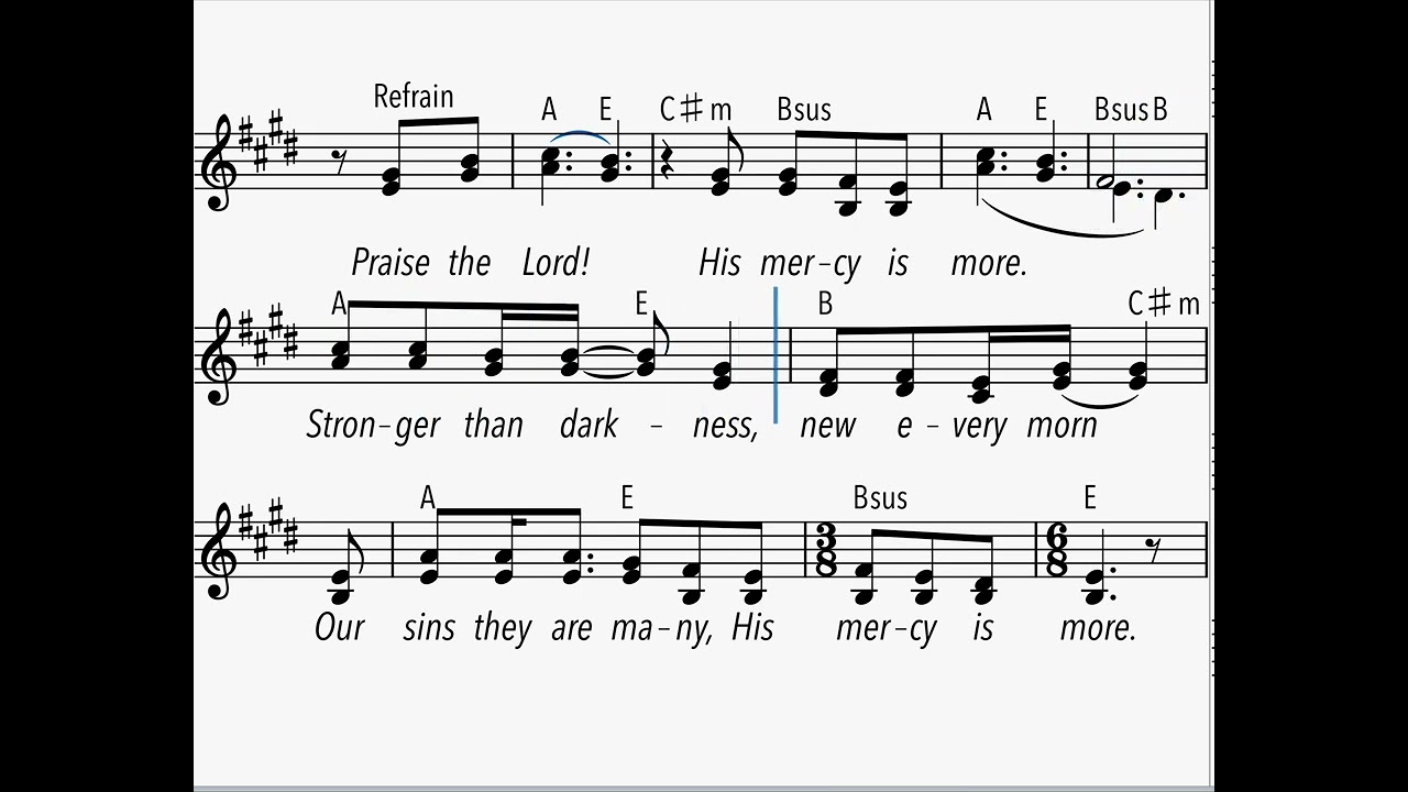 His Mercy Is More - Voice Parts