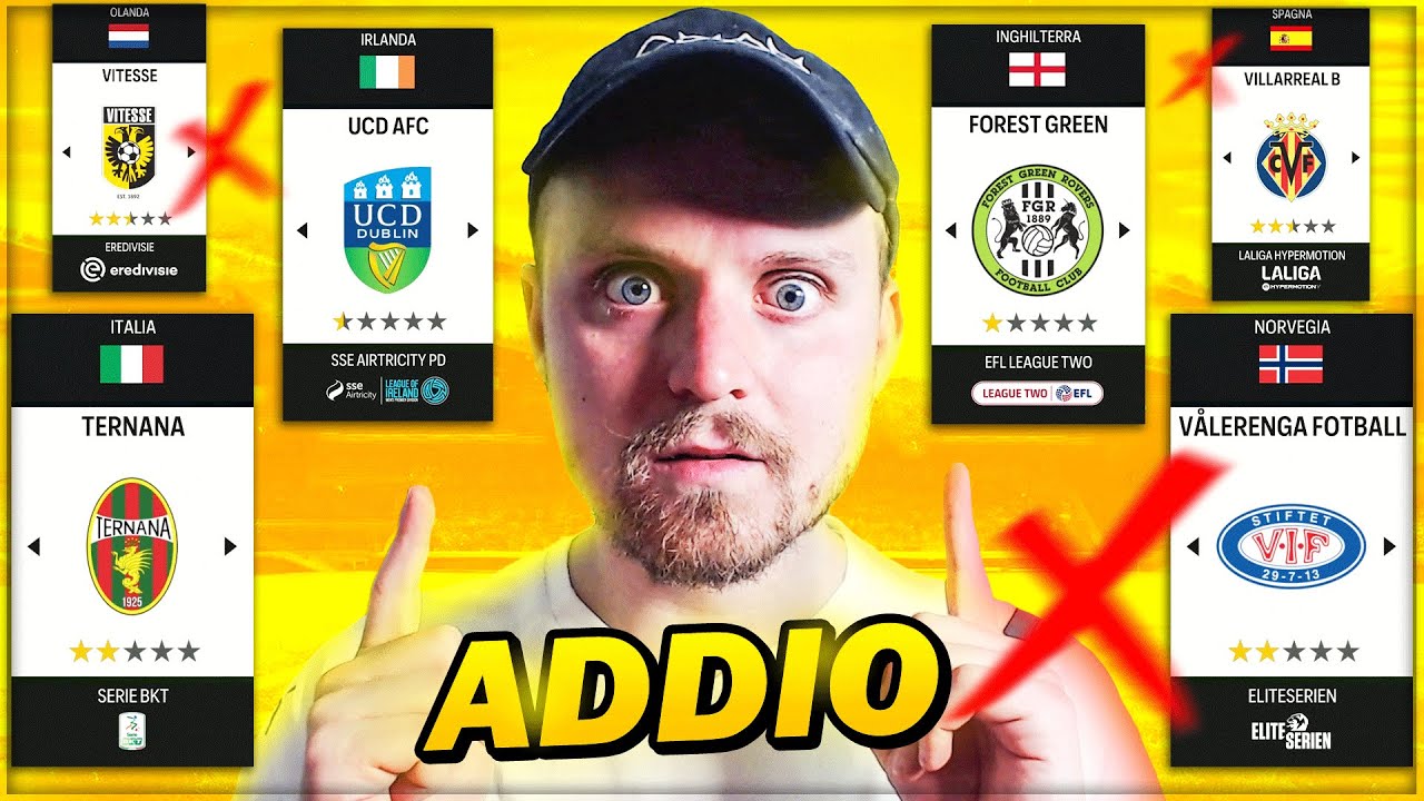 ADDIO A 45+ SQUADRE!! SPARIRANNO DALLA CARRIERA ALLENATORE DI FC 25!!