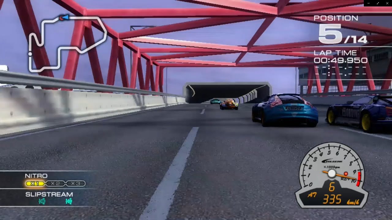 Ridge Racer 7 Maker's Trial KILIK with Jujak at Airport Lap R [Driver's view]