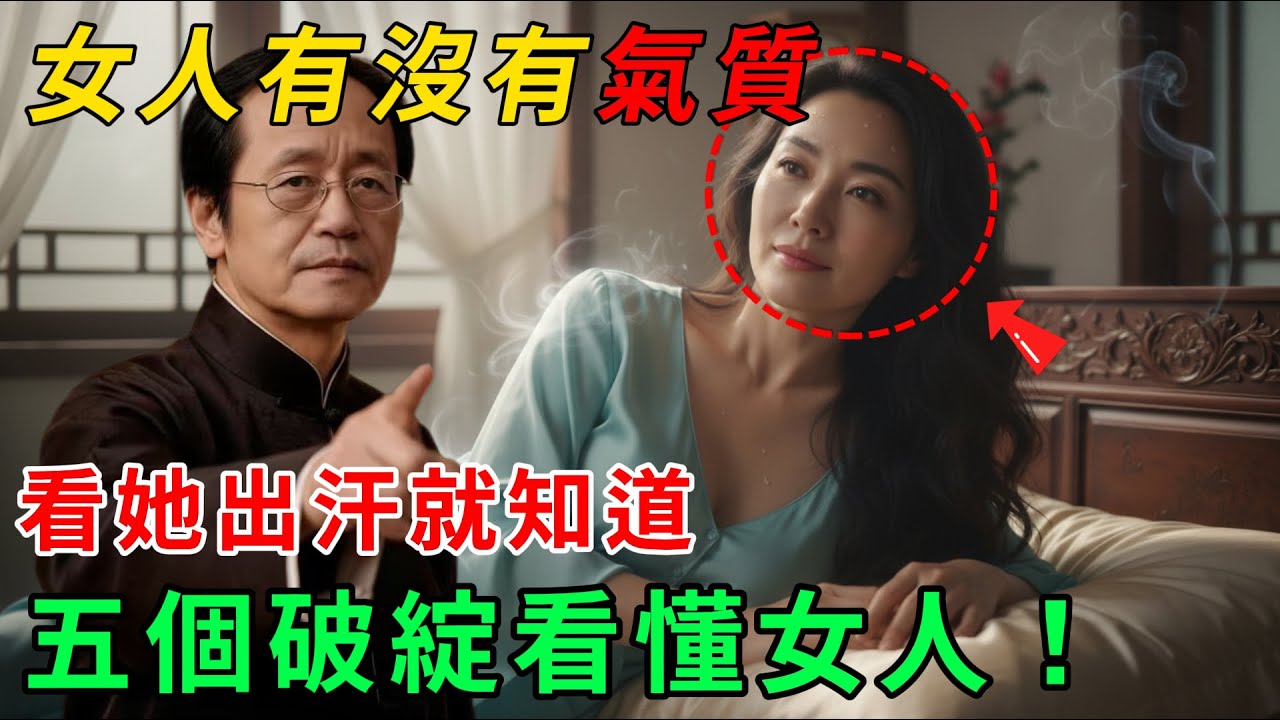 女人有沒有氣質，看她出汗就知道，五個破綻看懂女人！ #命理 #哲學 #曾仕強 #易經 #正