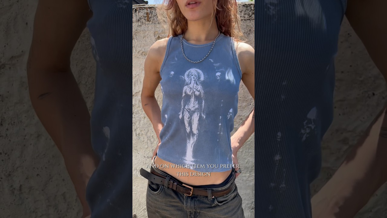 Shadow is now available on tank top 🙌 A lot of you requested this sun print #cyanotype #fashion