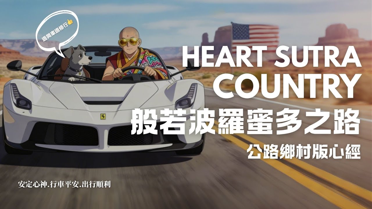 沒聽過這麼「鬆」的心經！🎸 鄉村吉他版《般若波羅蜜多心經》｜開車兜風、公路旅行專用 BGM