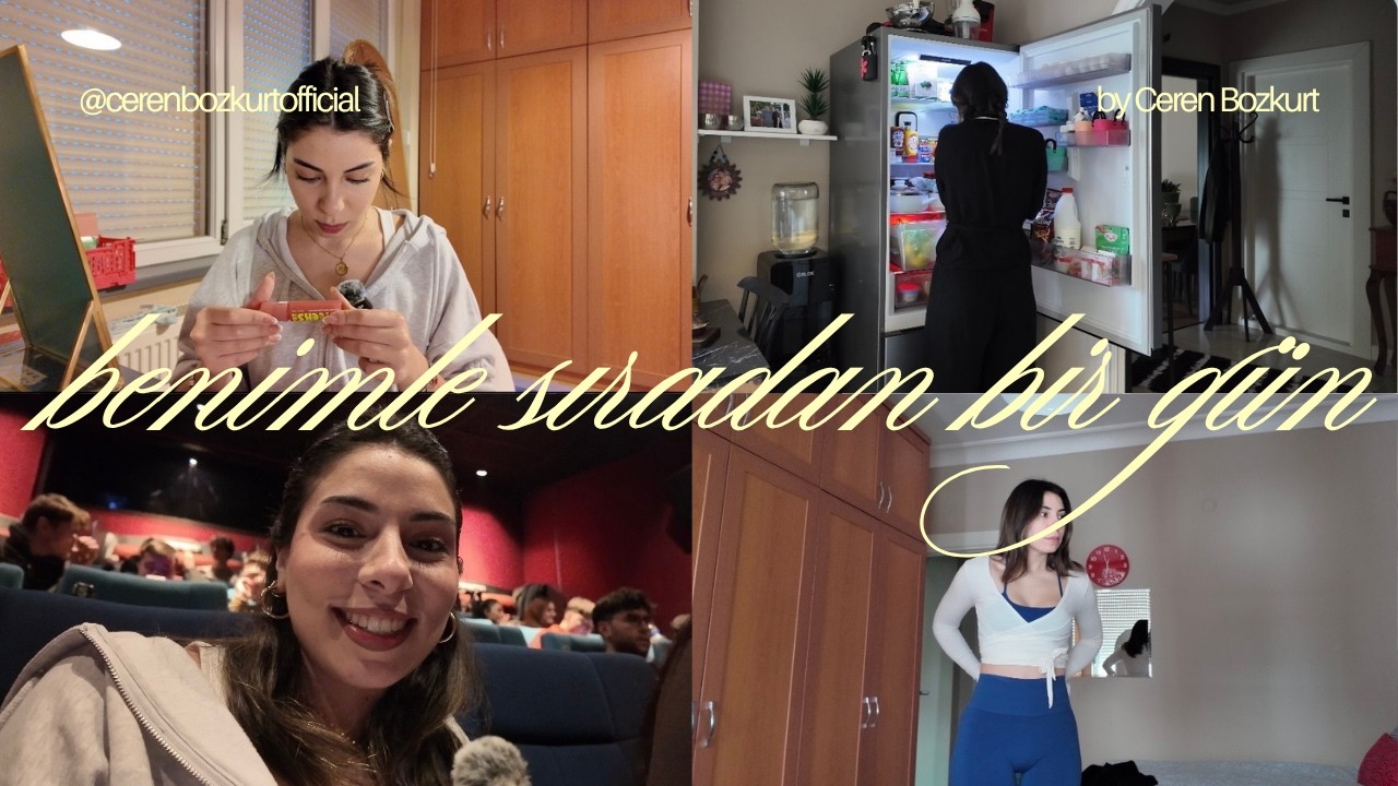 BENİMLE SIRADAN BİR GÜN I makyaj rutinim, çokça film önerisi, marty supreme eleştirisi