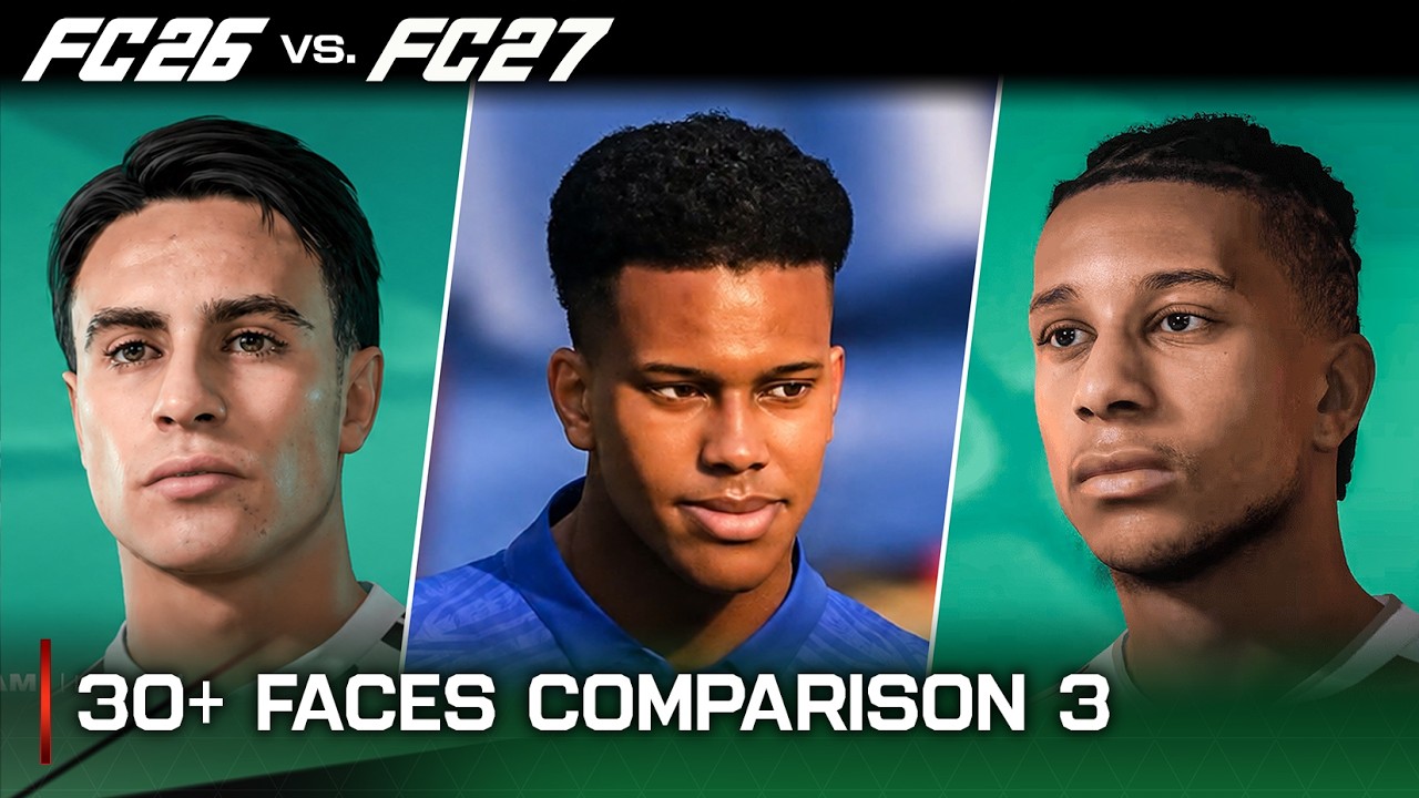 EA Sports FC 27 против EA Sports FC 26 | Сравнение 30+ лиц 3