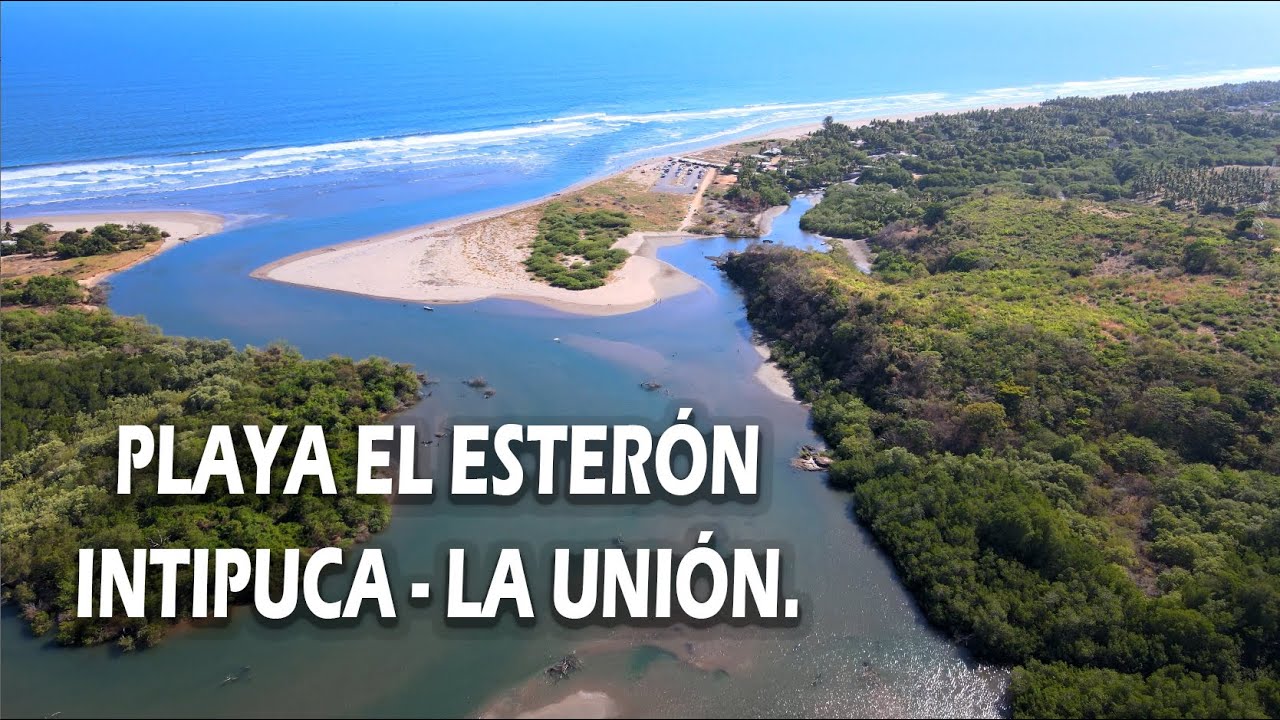 Mira esta playa desde el Aire - El Esteron, Intipuca La Uni&oacute;n. El Salvador