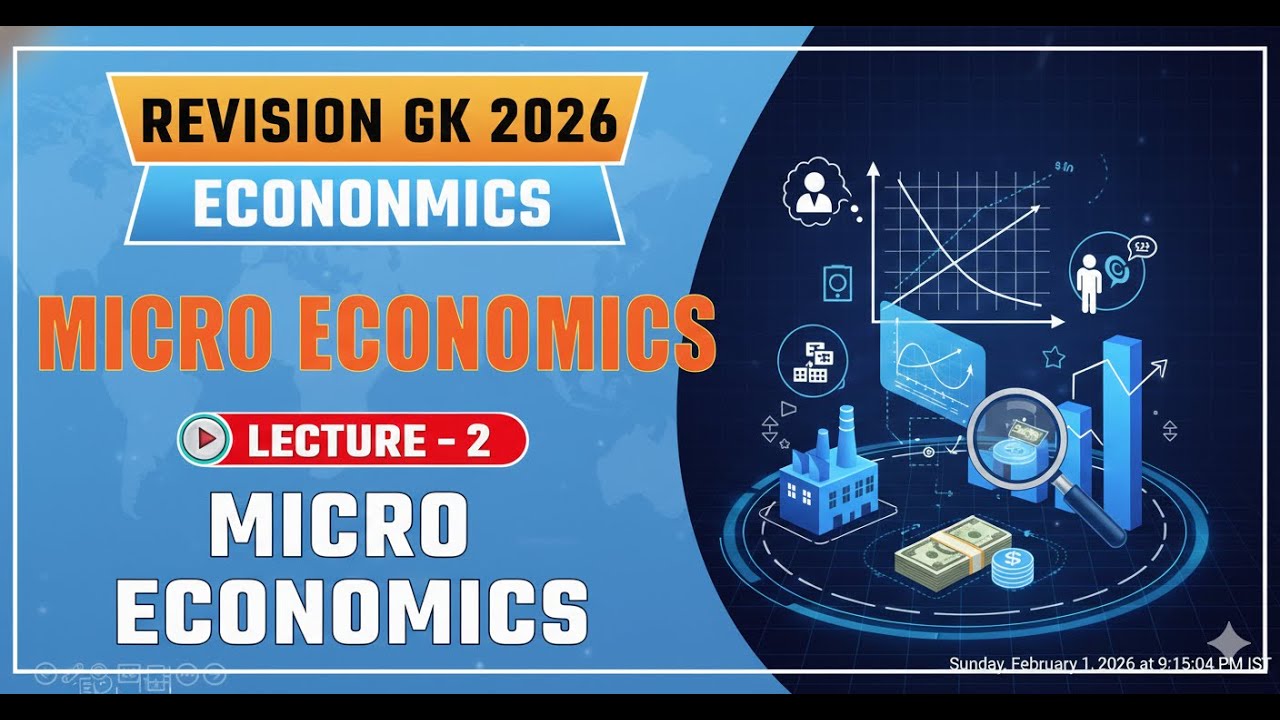 Microeconomics | Economics Lecture–2 | Revision GK 4.0 | SSC GK 2026
