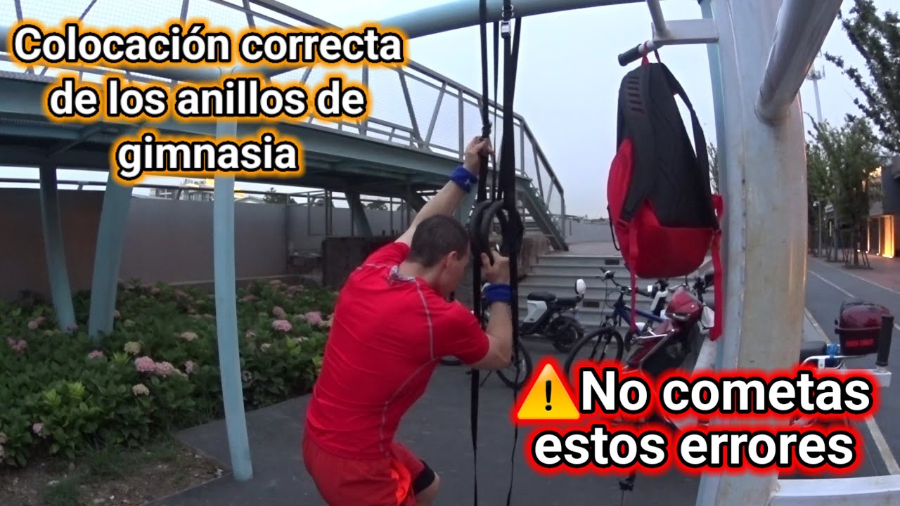 Aprende a colgar correctamente los ANILLOS DE GIMNASIA