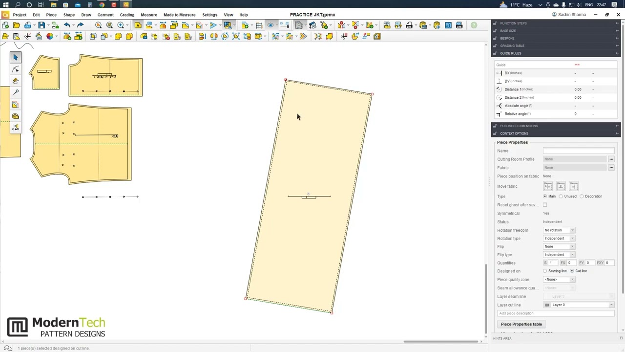 Урок по Gemini CAD, инструменту рисования Creative Studio и инструментам для создания одежды (Уро...
