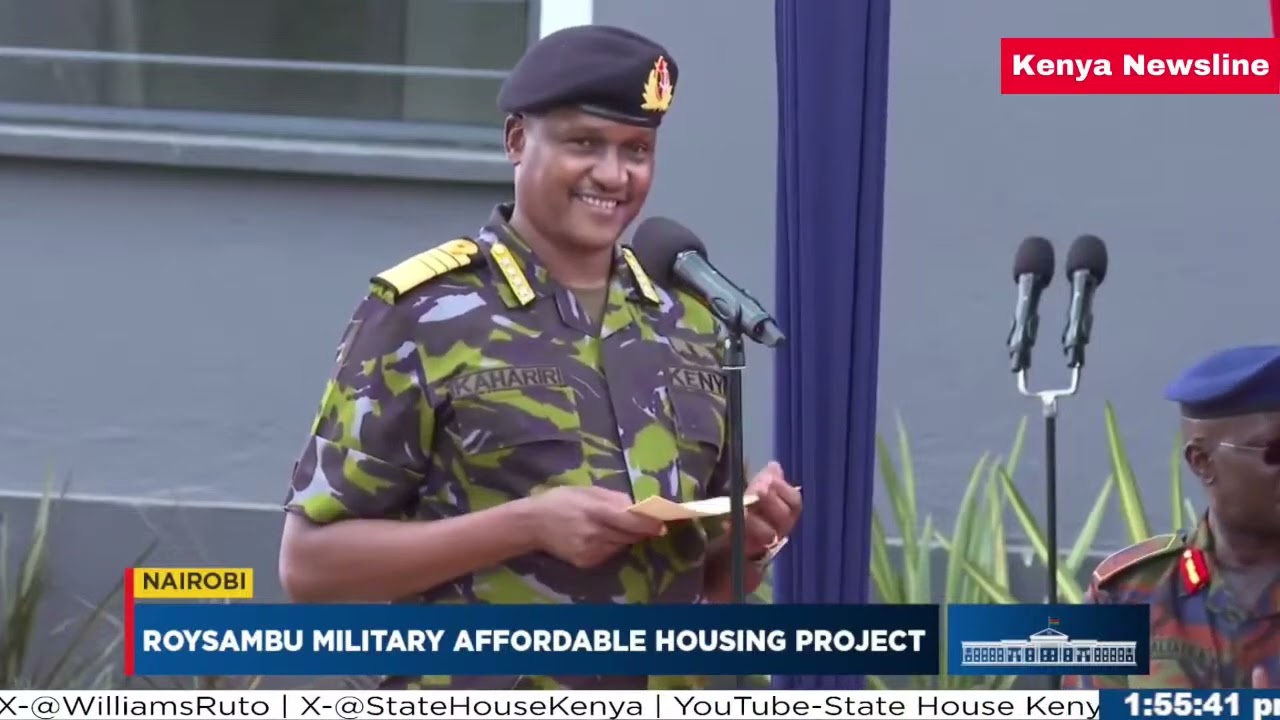 Listen what CDF Kahariri told Pres.Ruto visiting the Roysambu Millitary Affordable Housing project