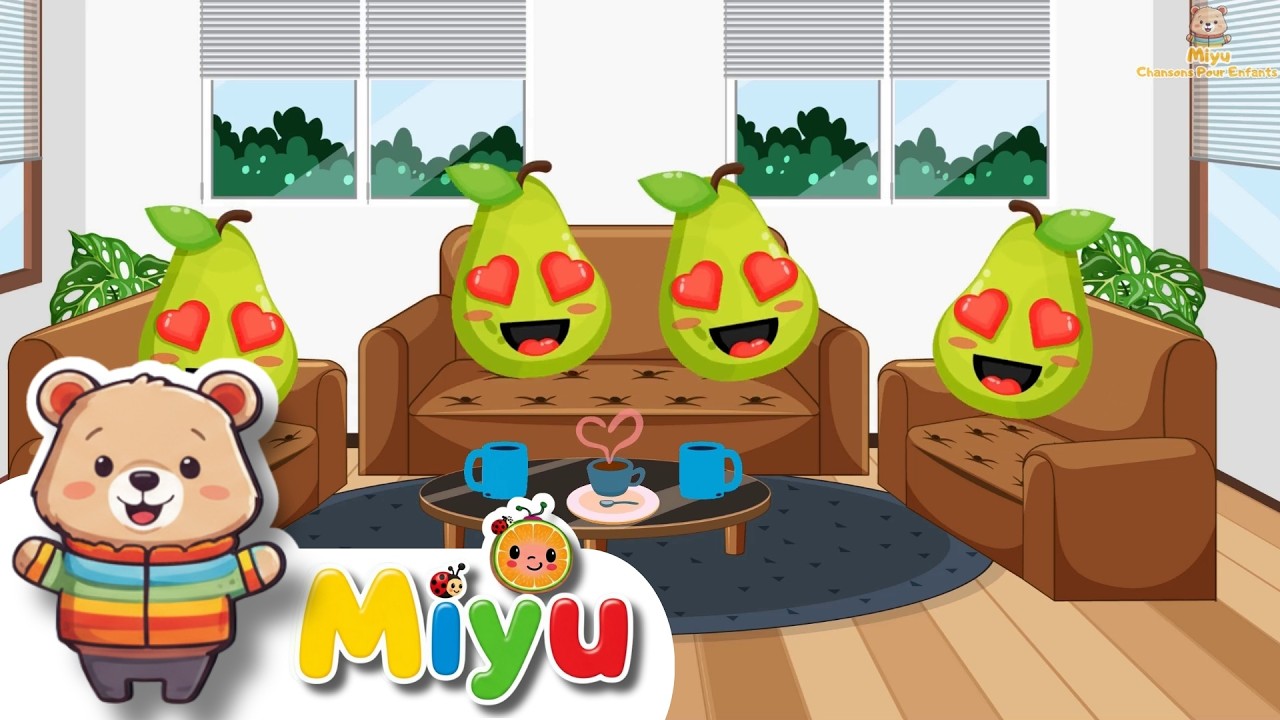 🚒👮‍♂️🍐 Chansons Éducatives pour Enfants : Pompiers, Policiers et l'Homme Poire ! Miyu 🎵