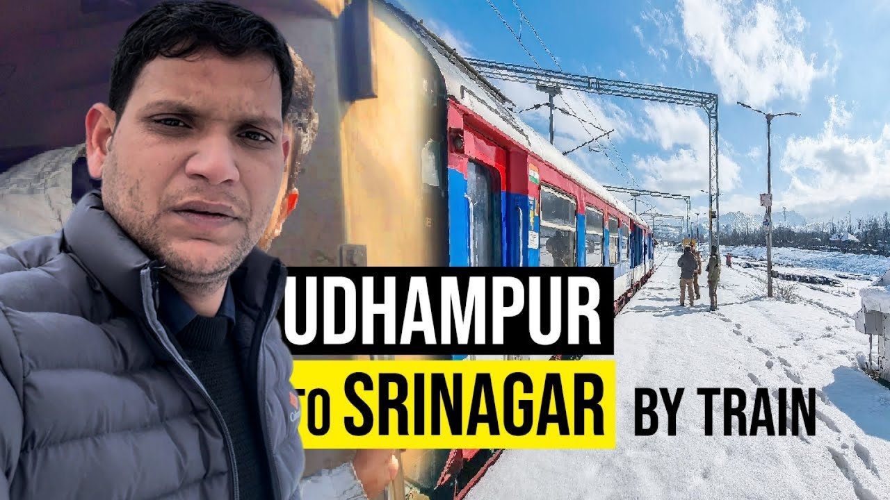 Banihal to srinagar train journey | in heavy snowfall very beautiful view of indian railway