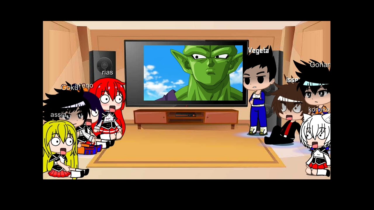 el clan gremory reaccionando a Goku