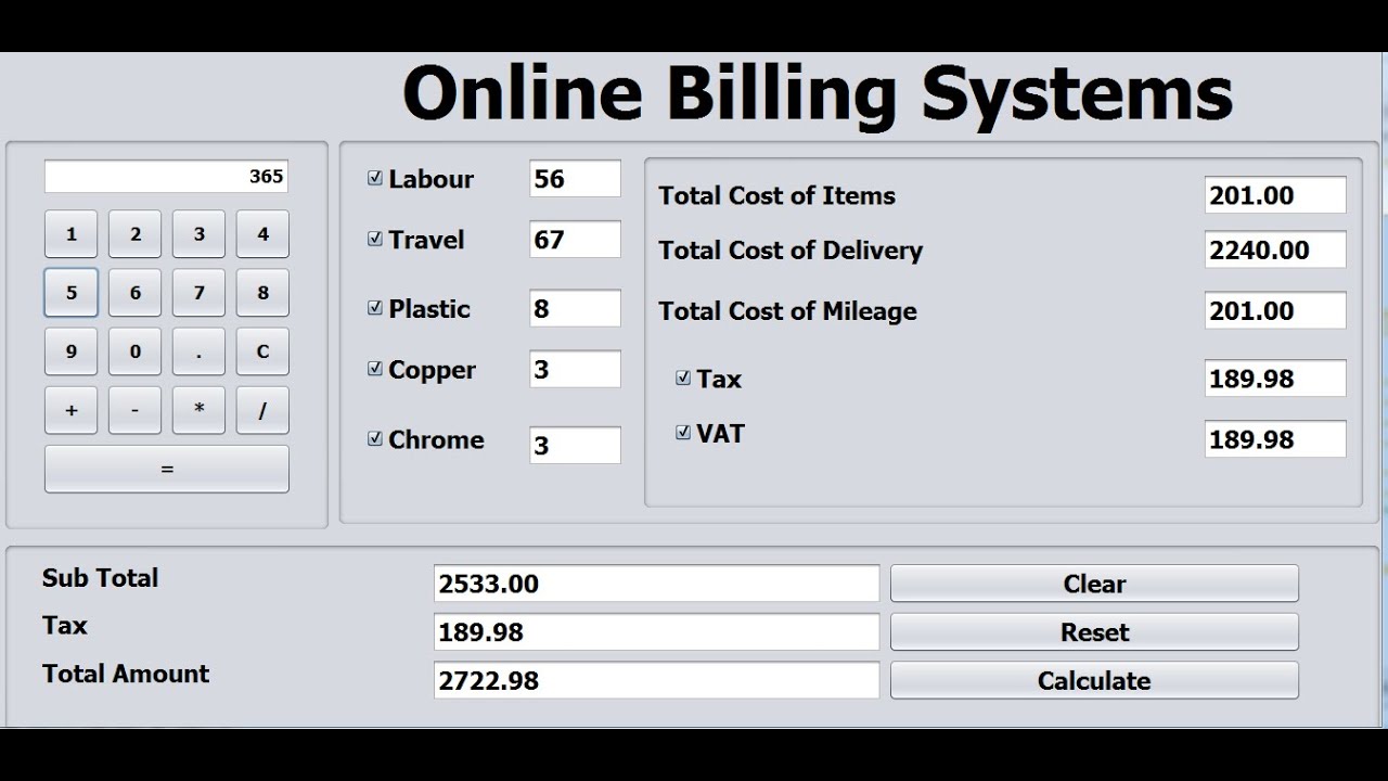 How to Create Billing Systems in Java NetBeans
