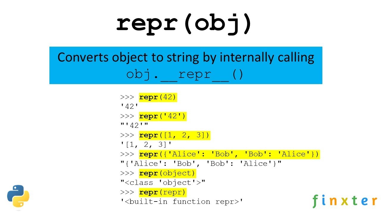 Python repr() Function -- A Helpful Guide with Example