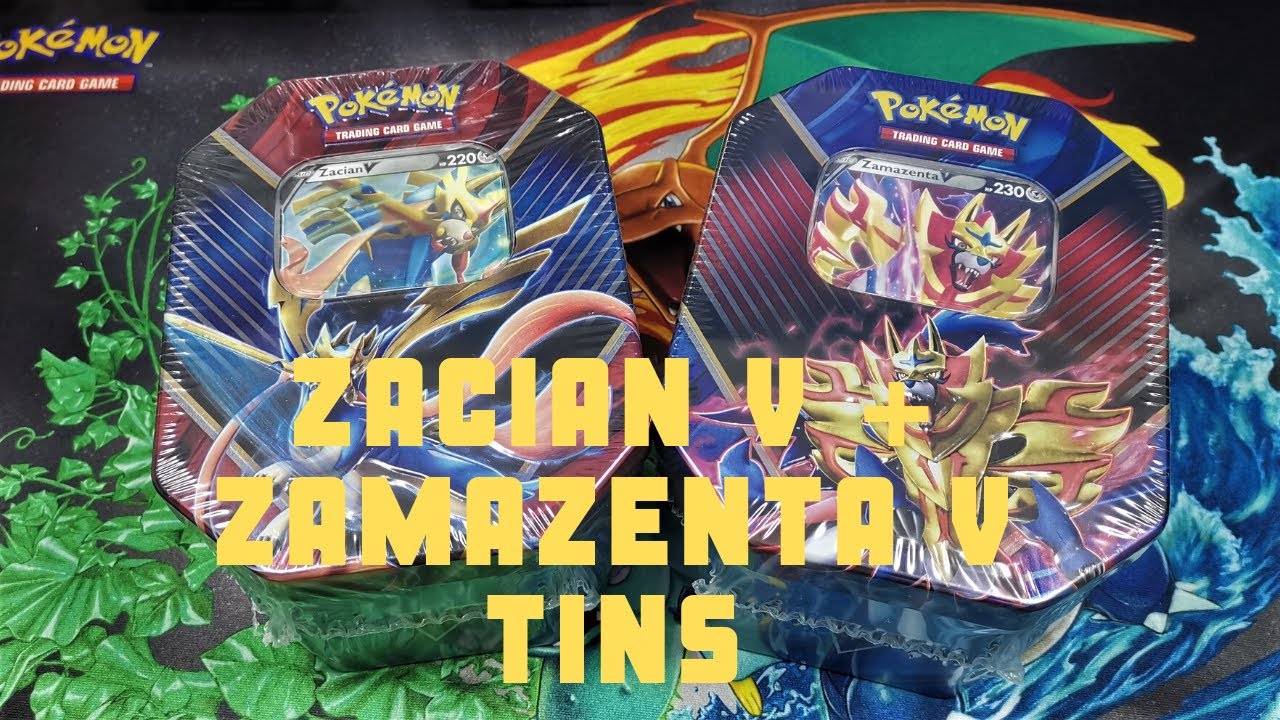 Pokemon Legends of Galar Tins - Zacian V and Zamazenta V Opening!