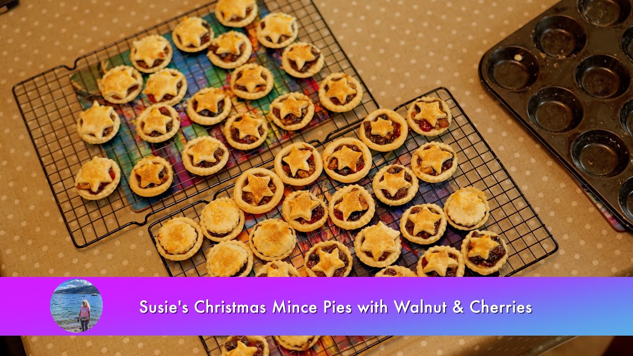 Susie's Christmas Mince Pies with Walnut & Cherries