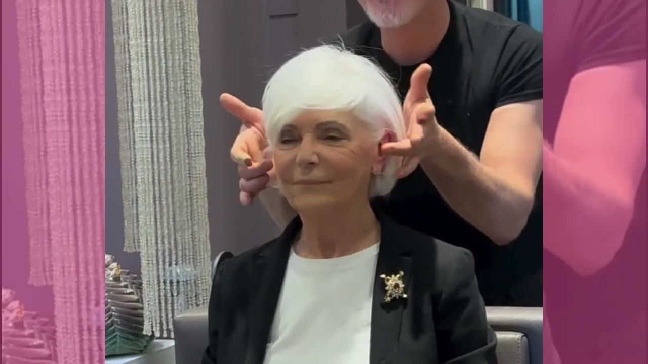 Elegante taglio bob bianco per donne mature | Ispirazione chic per capelli grigi
