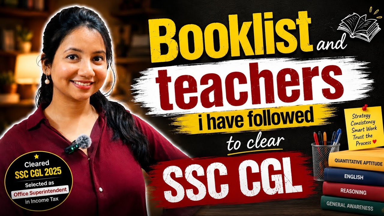 Booklist and Teachers I have followed to clear SSC CGL🔥✨️