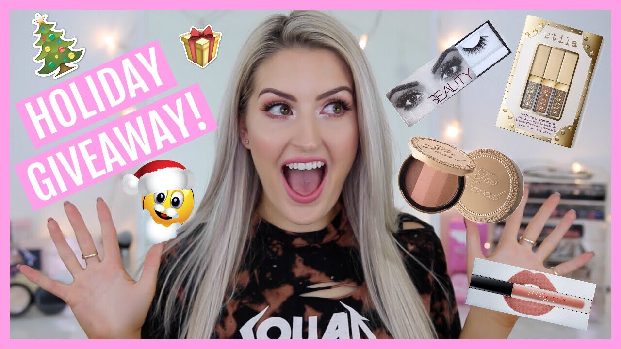 CLOSED | HOLIDAY GIVEAWAY!!! | STILA | TOO FACED | HUDA BEAUTY | SIGMA | ZOEVA & MORE!!