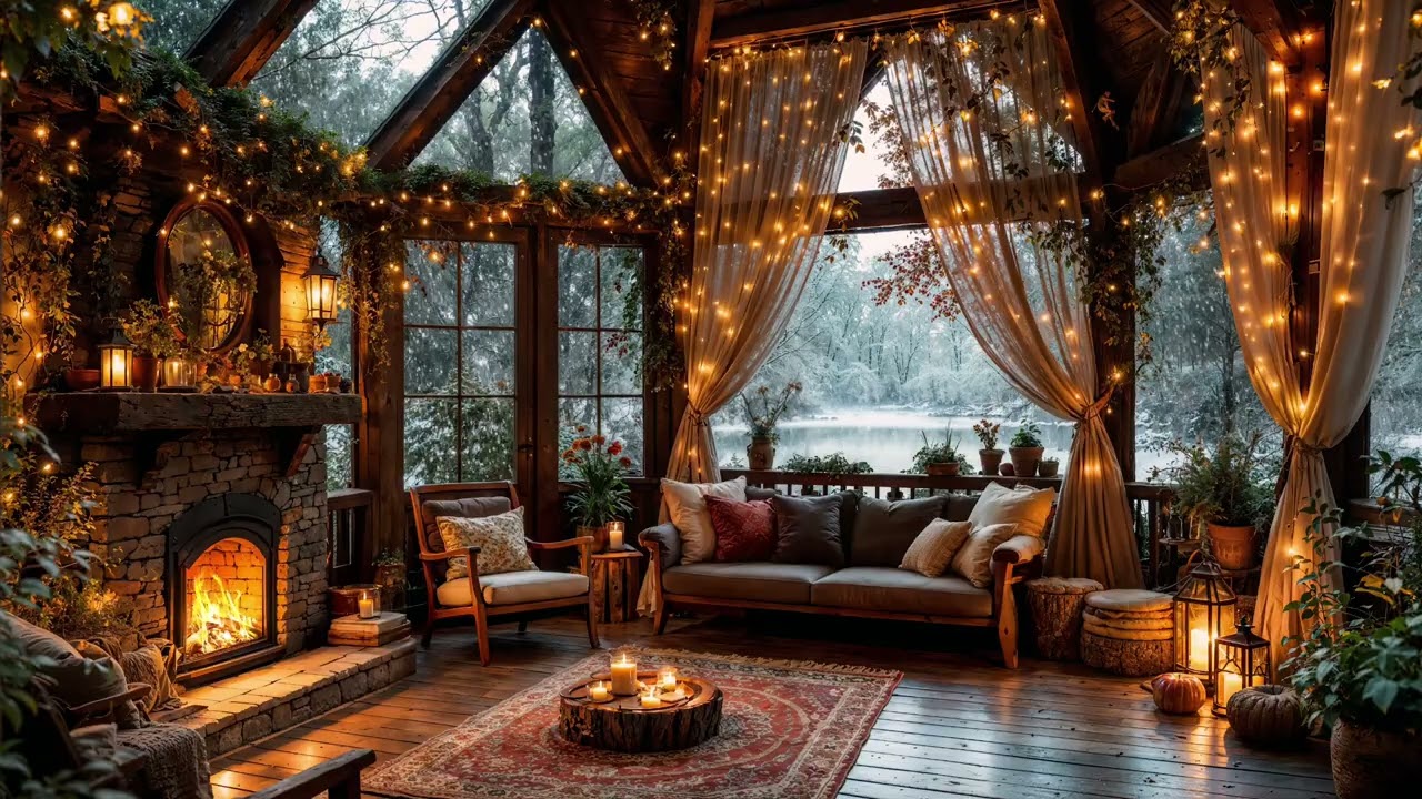 Safe by the Firelight 🔥 | Cozy Winter Fireplace Ambience for Sleep, Calm & Deep Relaxation