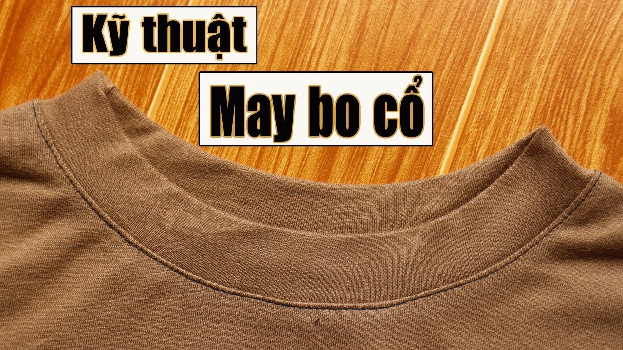 DIY - HOW TO SEW T-SHIRT | KỸ THUẬT MAY BO CỔ CHÍNH XÁC ĐỀU VÀ ĐẸP| Ặt Củ Tỏi DIY